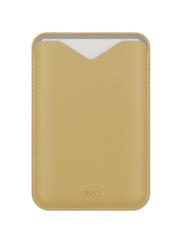 Magnetyczny portfel UNIQ Lyden Evo stojak na telefon zólty