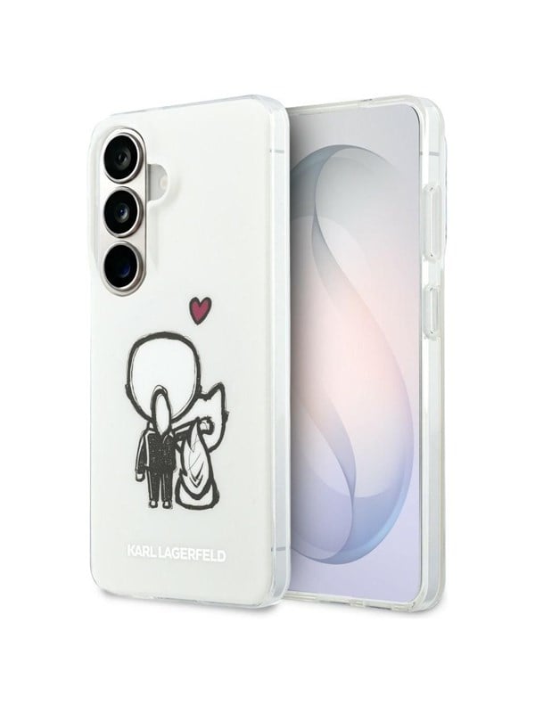 Karl Lagerfeld IML Karl&Choupette MagSafe Case for Samsung Galaxy S26 - Transparent