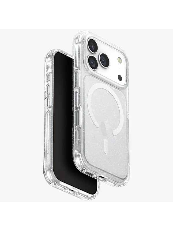 UNIQ LifePro Xtreme Magclick Charging Case for iPhone 17 Pro - Transparent-Glitter
