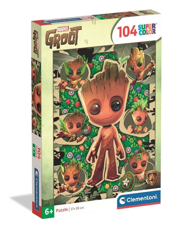 Marvel Puslespil - I Am Groot - Color - 104 Brikker - Clementoni