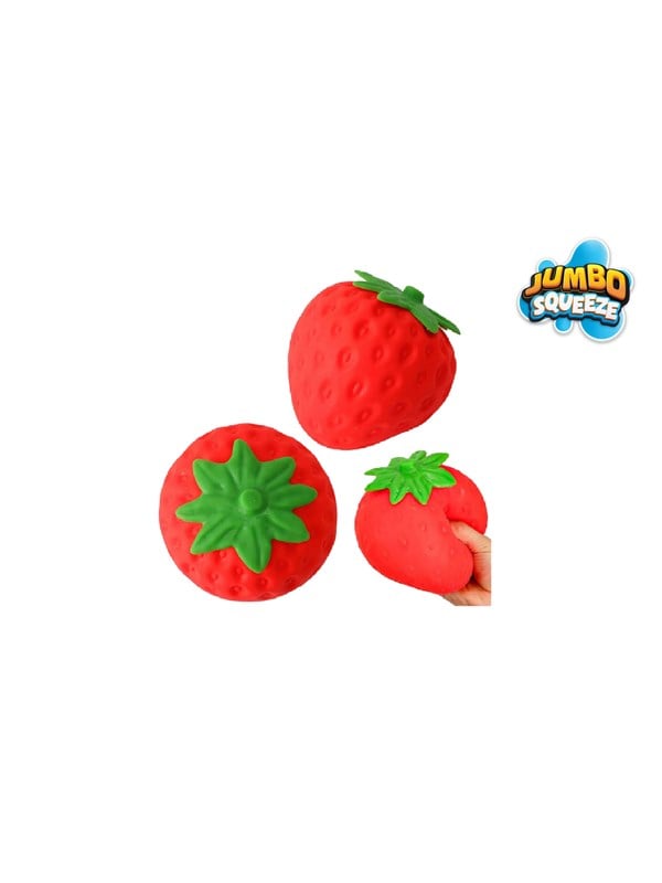 Trend Toys Jumbo Squeeze jordbær 15cm
