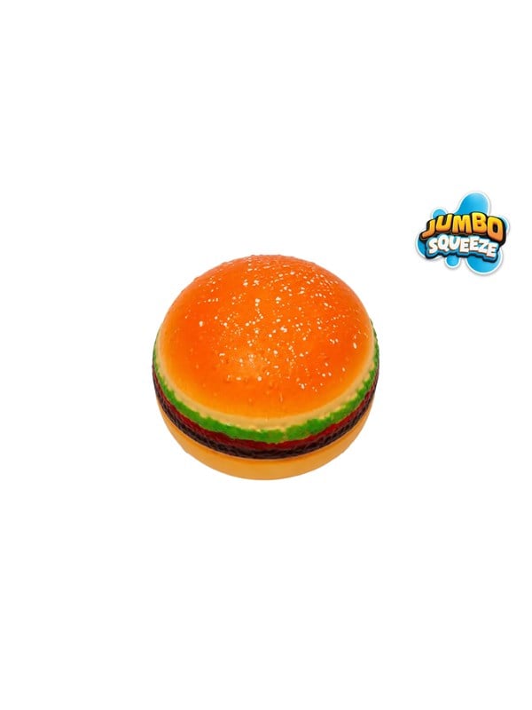 Trend Toys Jumbo Squeeze hamburger 12cm CDU