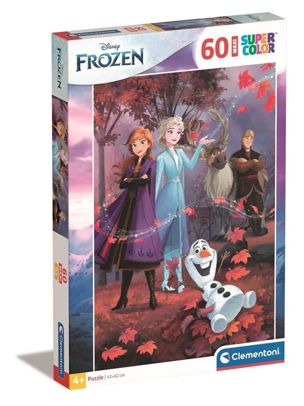 Frost Puslespil - Disney - Maxi Color - Clementoni - 60 Brikker