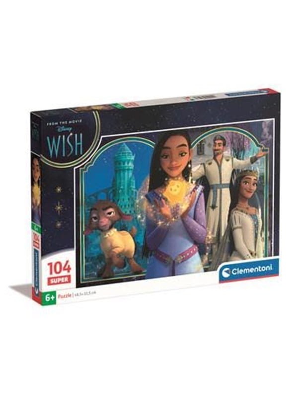 Disney Puslespil - ønsket - Super Color - 104 Brikker - Clementoni
