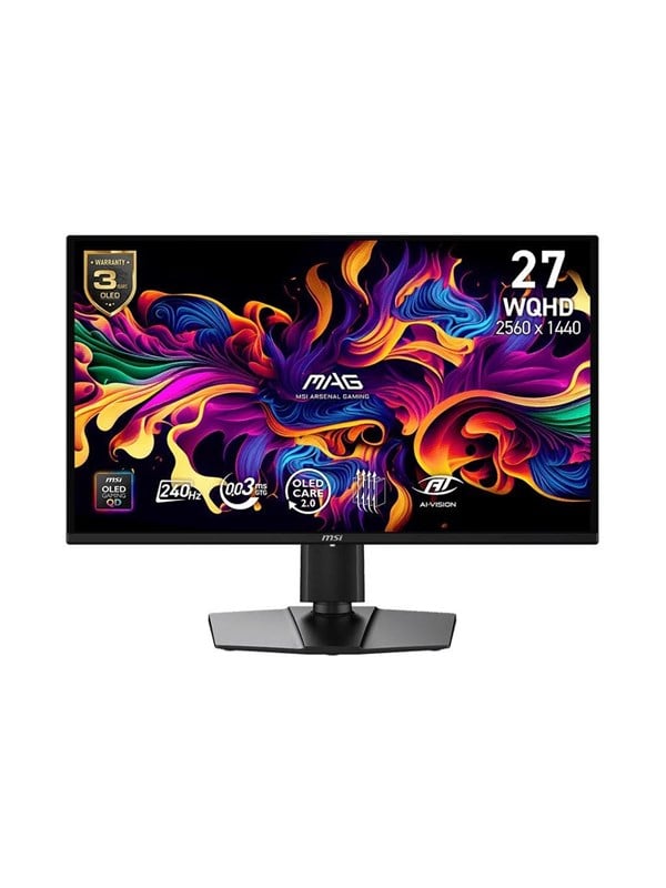 MSI MAG 274QP QD-OLED X24 26.5" OLED 2560 x 1440 (2K) HDMI DisplayPort 300 Hz