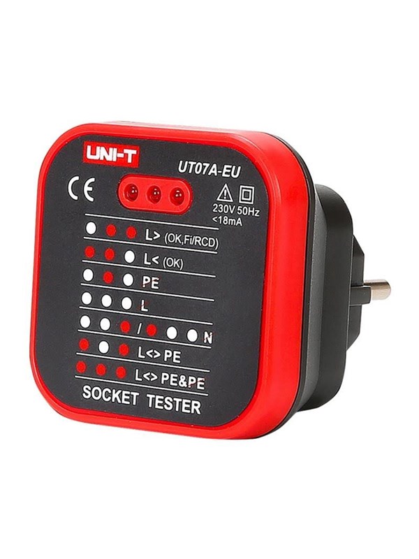 UNI-T UT07A-EU Stikdåsestester - IP40
