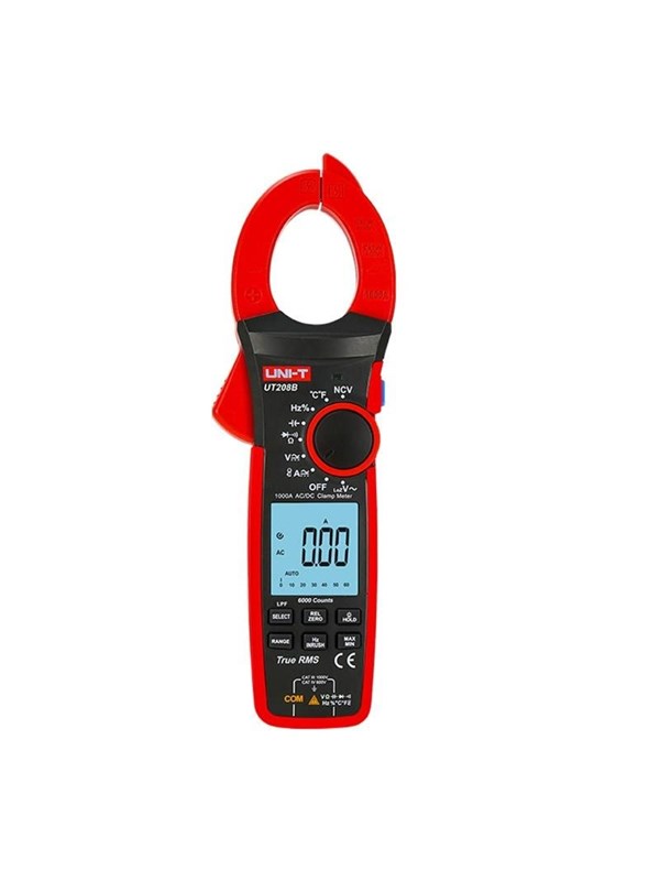 Srovės matavimo replės, 1000V AC/DC, 1000A AC/DC, 60MOm, 60mF, analoginė skalė, 1000C, LPF, LoZ, ACV, UNI-T