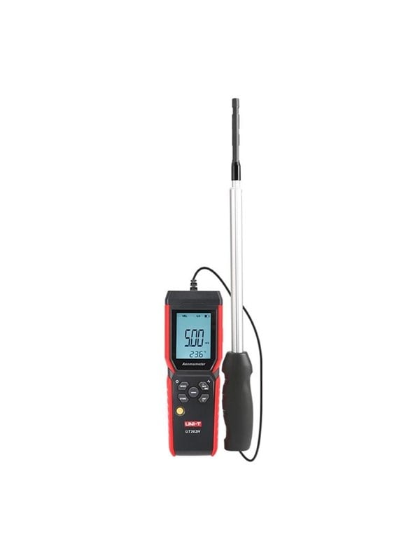Termo anemometras 0~30m/s -20~70C 0~999900m3/min, pasirenkama ortakių forma, UNI-T