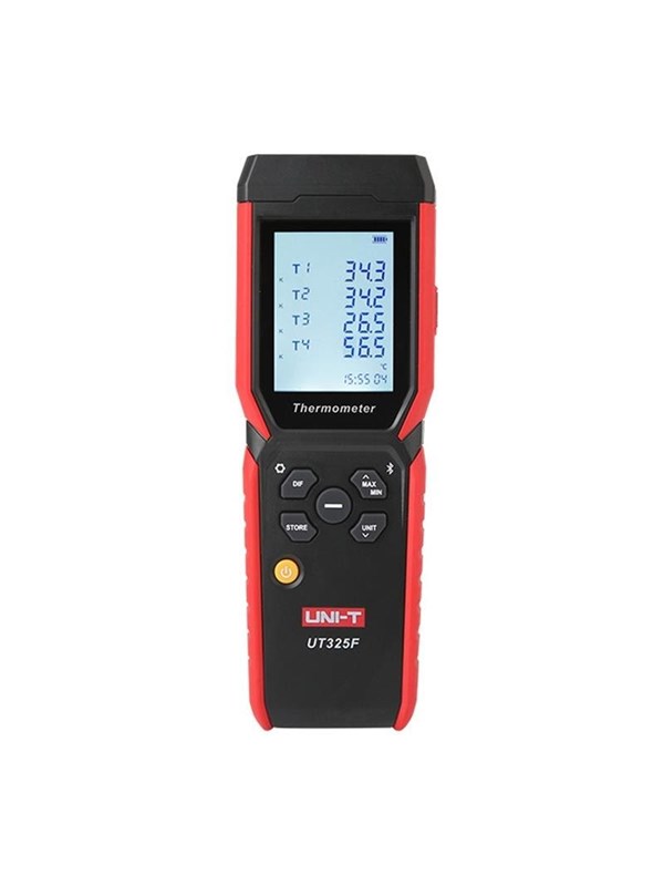 4-Channel thermometer -200.0°C~1372°C: Type-K; 7 types of thermocouples supported;APP and PC software;72000 groups;