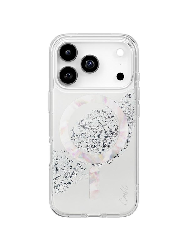 UNIQ Coehl Crystelle Magnetic Charging Case for iPhone 17 Pro - Silver
