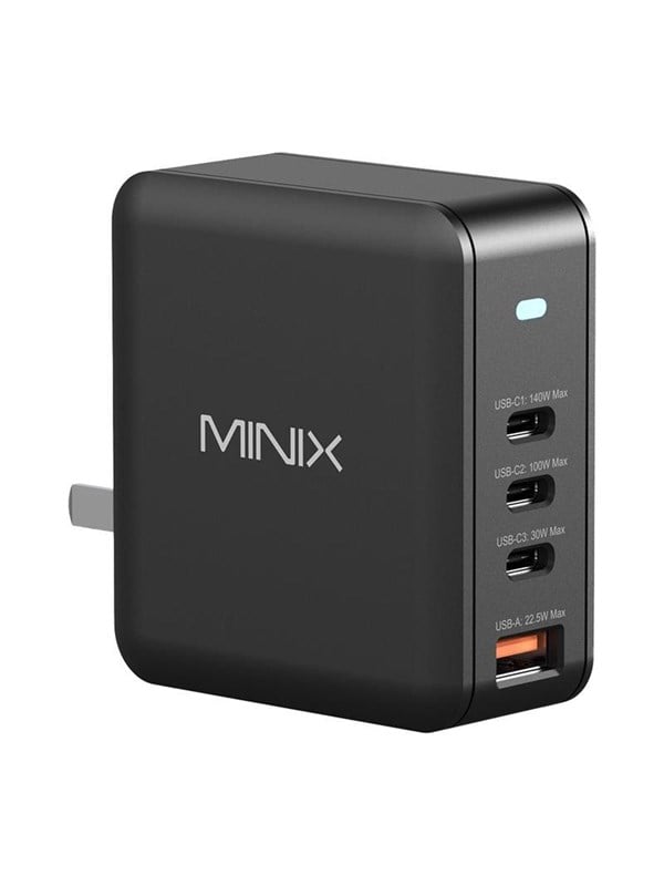 MINIX P165 GaN Wall Charger with 3x USB-C and 1x U MINIX P165 GaN Wall Charger with 3x USB-C and 1x U