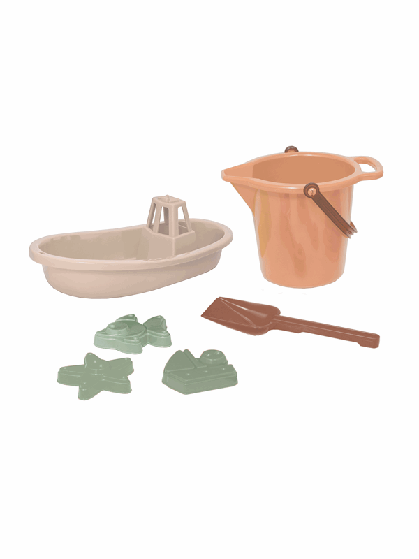 PLASTO Sand Set for Water Play Soft Neutrals