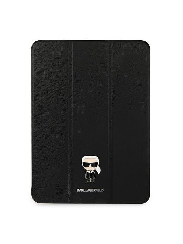 Karl Lagerfeld Saffiano Ikonic Karl Case for iPad 11" Pro 2021 - Black