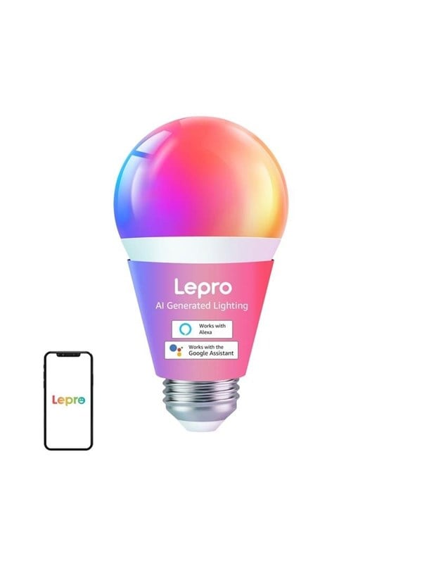 Lepro LEPRO B1 E27 LED-pære med Bluetooth og Wi-Fi, 806 lm