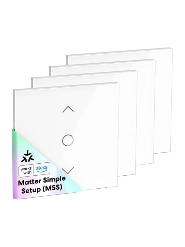 Meross MEROSS MRS100MA(EU) Smart Wi-Fi (Matter) rullegardinafbryder (4-pak)
