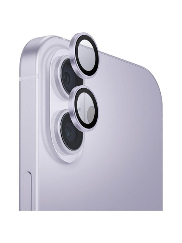 UNIQ Optix Aluminum Camera Lens Protector Glass for iPhone 17 with Applicator - Purple