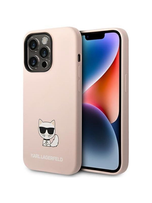 Karl Lagerfeld KLHCP14XSLCTPI iPhone 14 Pro Max 6.7 "hardcase light pink / light pink Silicone Choupette Body