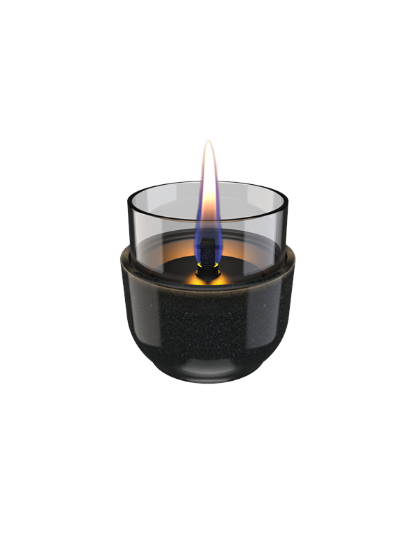 Tenderflame Violet 8 Reactive Glaze Black