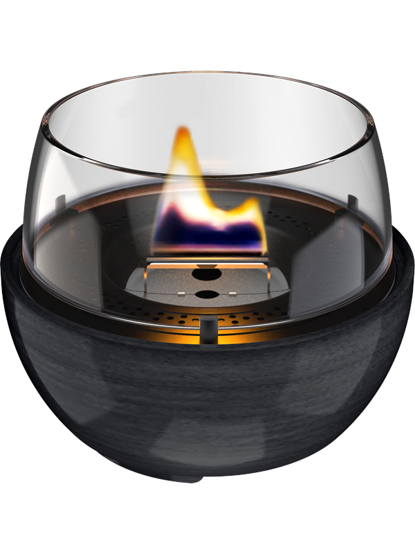 Tenderflame Tulip 14 Reactive Glaze Black