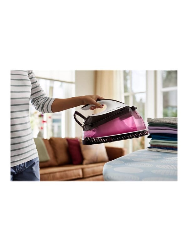 Philips Dampstrygejern PerfectCare Compact GC7842/40 - steam generator iron - sole plate: SteamGlide Philips Dampstrygejern PerfectCare Compact GC7842/40 - steam generator iron - sole plate: SteamGlide