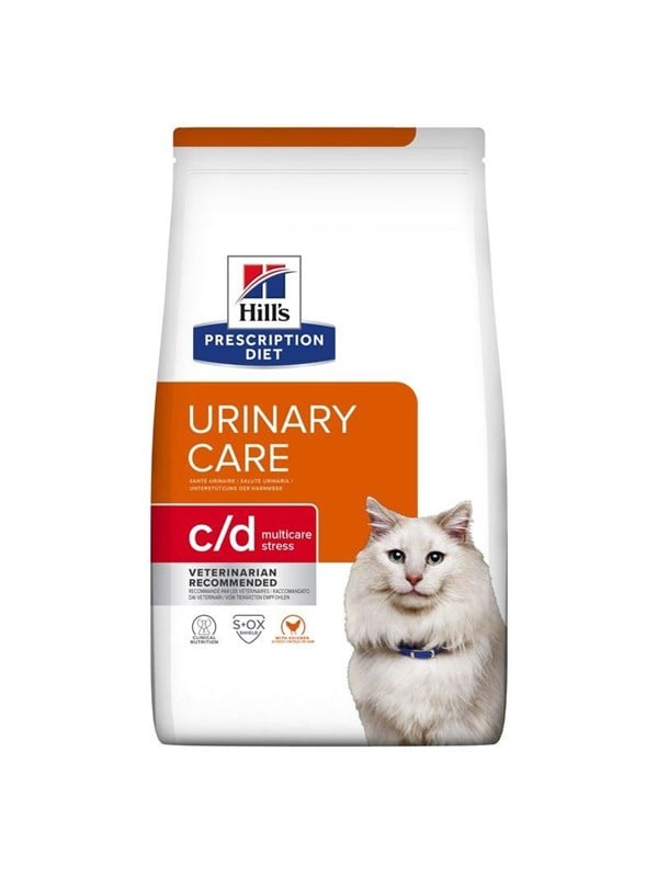 Kattemad tørfoder - Hill’s Prescription Diet c/d Multicare Stress, kylling, 8 kg