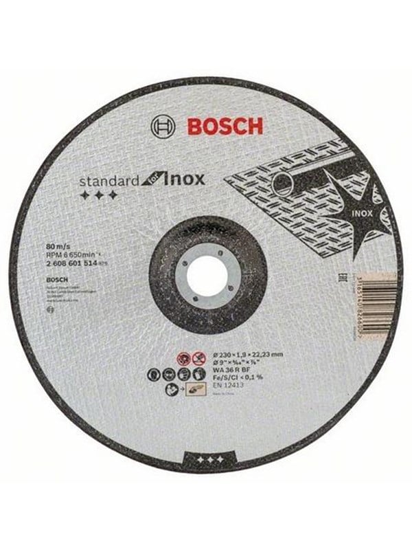 Bosch 2 608 601 514, Skæreskive, Flat centre, Stål, Bosch, 2,22 cm, 23 cm
