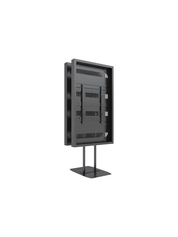 Multibrackets M Pro Series mounting kit - for digital signage display - dual pole high brightness - black - Maks 50 kg - Maks størrelse 75"