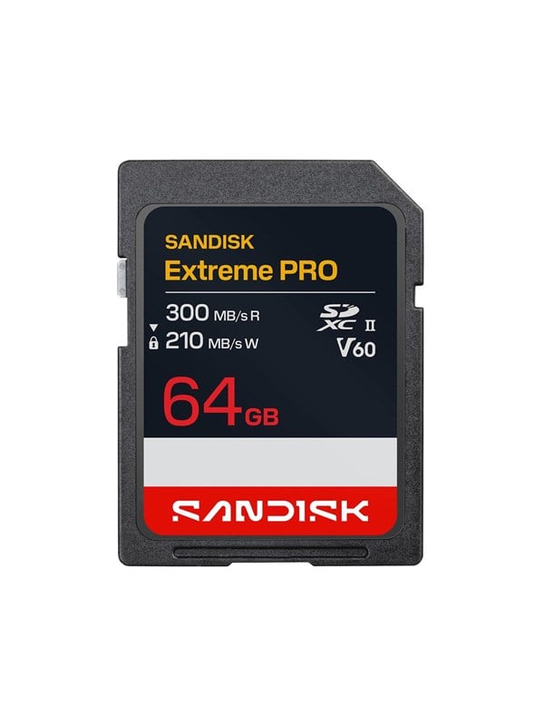 SANDISK Extreme PRO - flash memory card - 64 GB - SDXC UHS-II