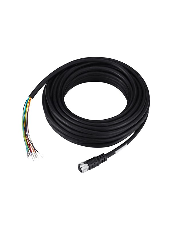 Hanwha Vision SPP-C12100P - power cable - 12 pin M12 to bare wire - 10 m