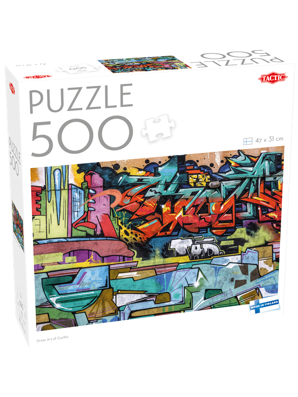 Tactic 500 pcs puzzle: Street Art of Graffiti
