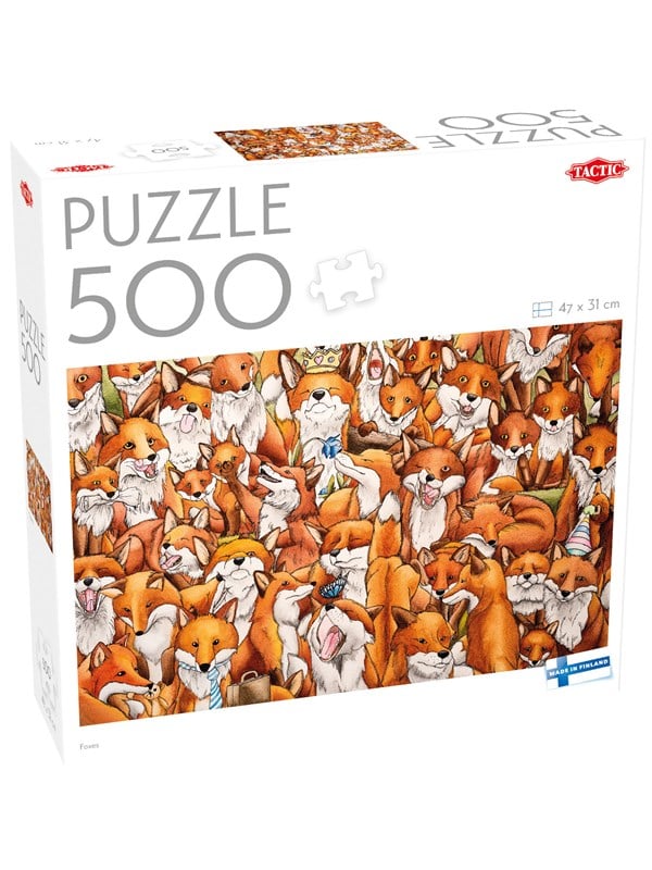 Tactic 500 pcs puzzle: Foxes