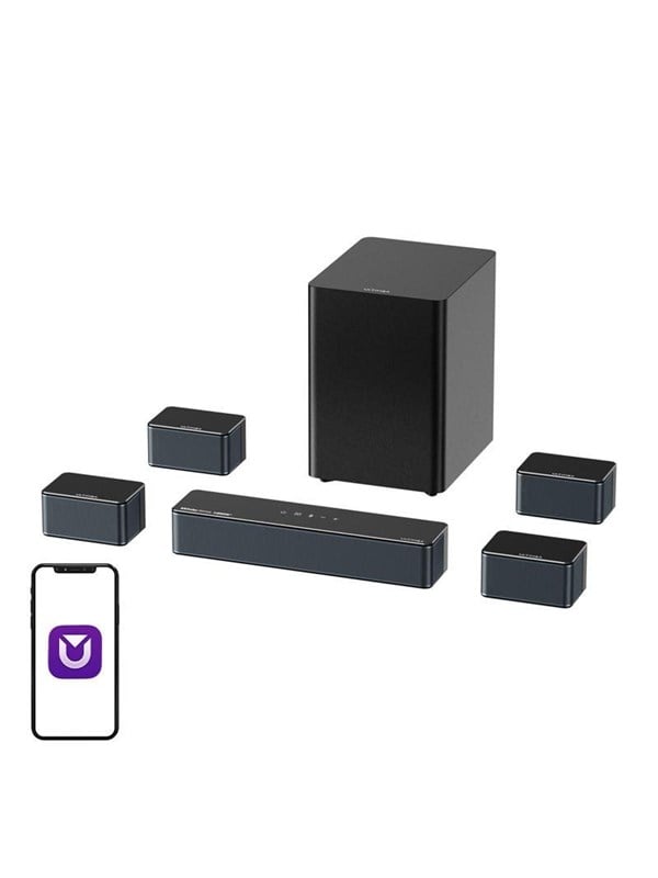 Ultimea Poseidon D80 soundbar 7.1 kanaler - sort