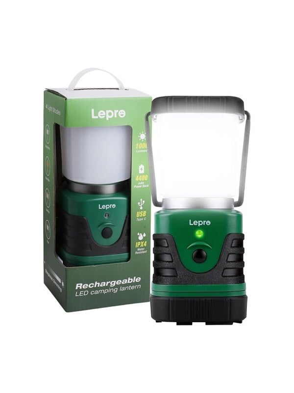 LEPRO campinglampe 3300008, 1000 lm, 3600 mAh