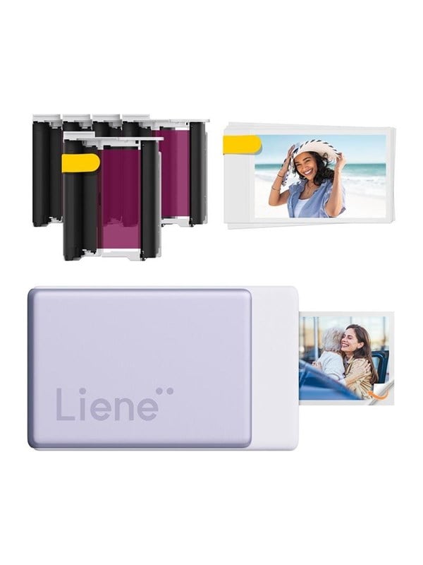 Liene Pearl N200 Pro bærbart fotoprinterkit 2x3 (lilla) 6971398602647