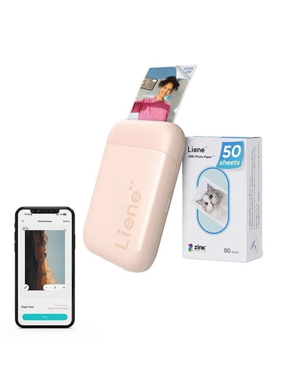 Liene Pearl 2x3" Portable Photo Printer (Pink) billede