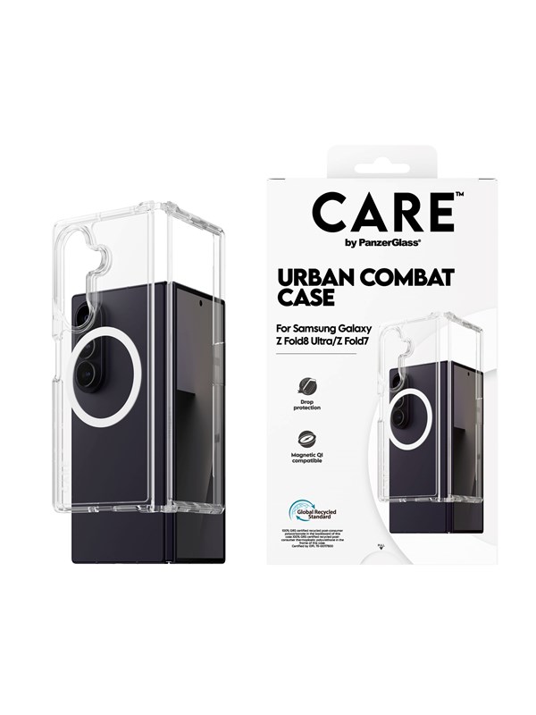 CARE by PanzerGlass Urban Combat Case Transparent Samsung Galaxy Z Fold8 Ultra | Fold7