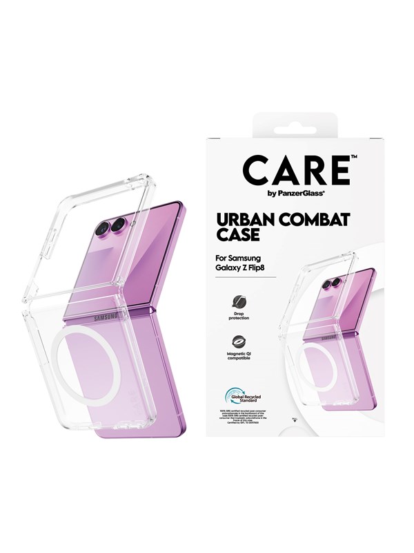 CARE by PanzerGlass Urban Combat Case Transparent Samsung Galaxy Z Flip8 | Flip7