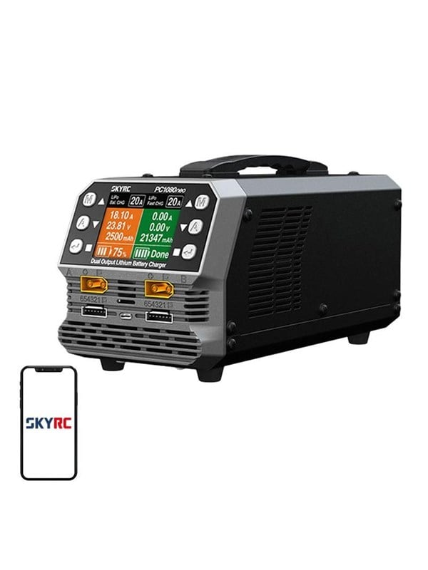SkyRC PC1080neo dobbeltkanals lithiumbatterioplader