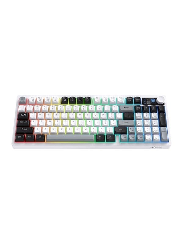 ONIKUMA MT902 2.4G Gaming Keyboard (Black and White) - Gaming Tastatur - Amerikansk engelsk