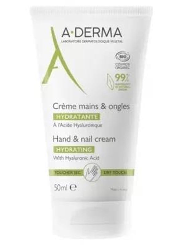 A-Derma Hand & Nail Cream Hydrating Organic 50ml