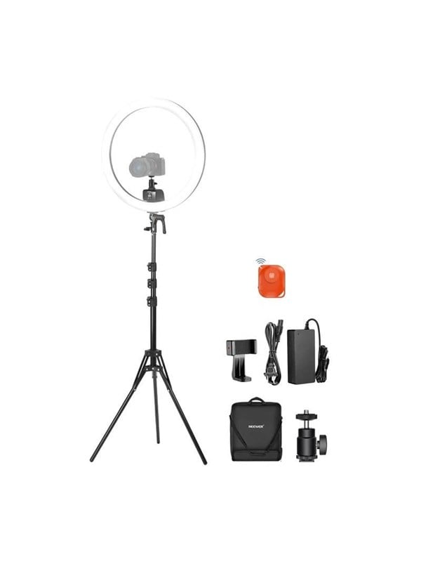 Neewer SRP18C 17cm Selfie Kit with Round LED Phone