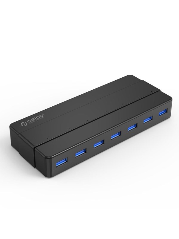 ORICO Hub Orico H7928-U3-V1 7x USB-A 3.0 - black USB hub - USB 3.0 - 7 ports - Sort