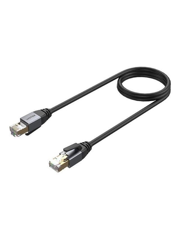 Unitek network cable - 2 m - black - Sort - 2m
