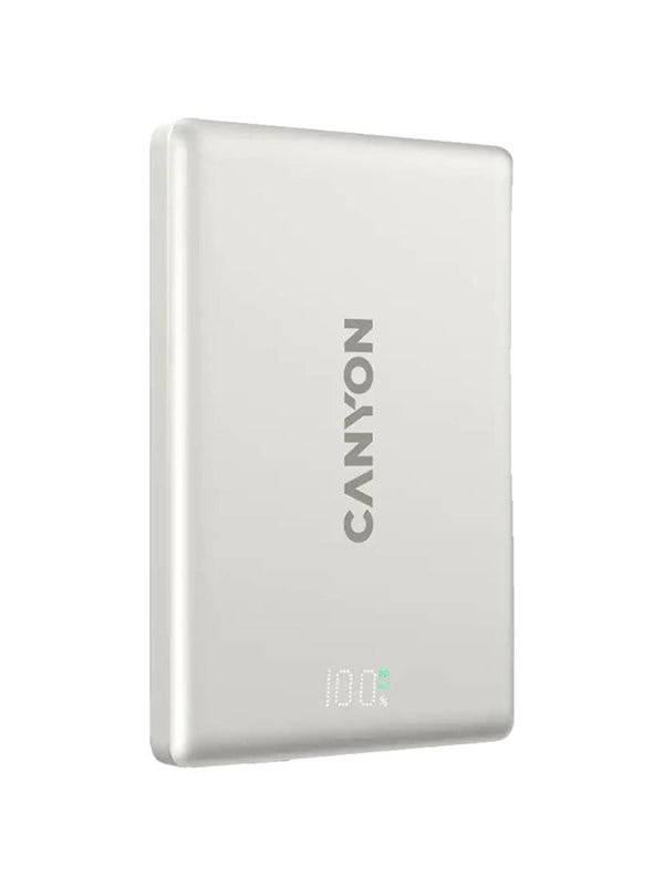 Canyon OnPower 500 MagSafe Powerbank 5000mAh, Beig - 5000 mAh billede