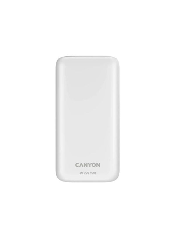 Canyon CNE-CPB301W Powerbank 30000mAh 20Watt 1xUSB-C 2xUSB-A Hvid