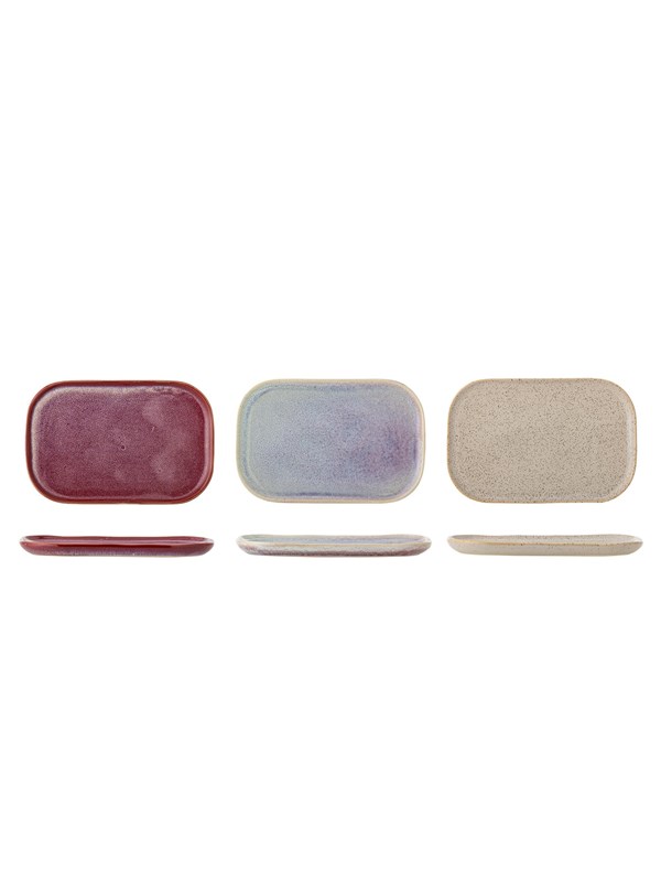 Bloomingville - Addison Tallerken, L22,5xH1,5xB14,5 cm, 3 stk, Rosa