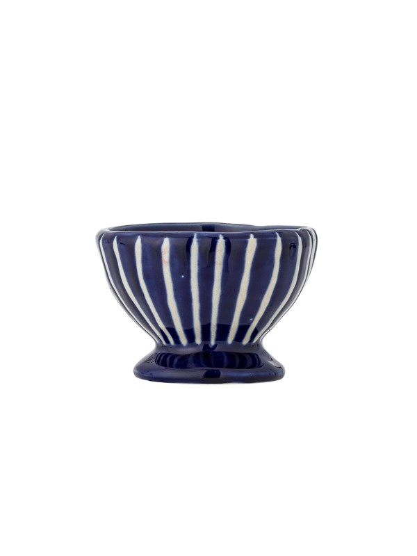 Bloomingville - Nini Skål, Blå, Stentøj, D9xH6,5 cm