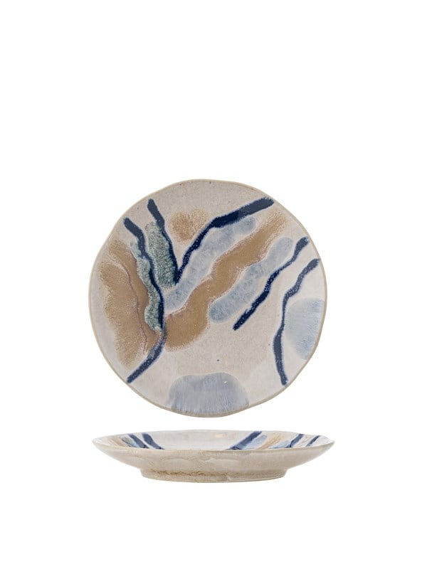 Bloomingville - Imogen Tallerken, Multifarvet, Stentøj, D16,5xH2,5 cm