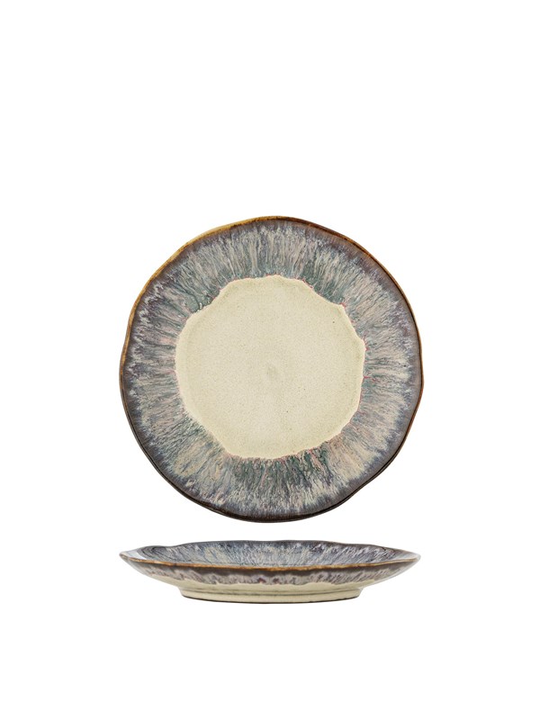 Bloomingville - Imogen Tallerken, Multifarvet, Stentøj, D16,5xH2,5 cm