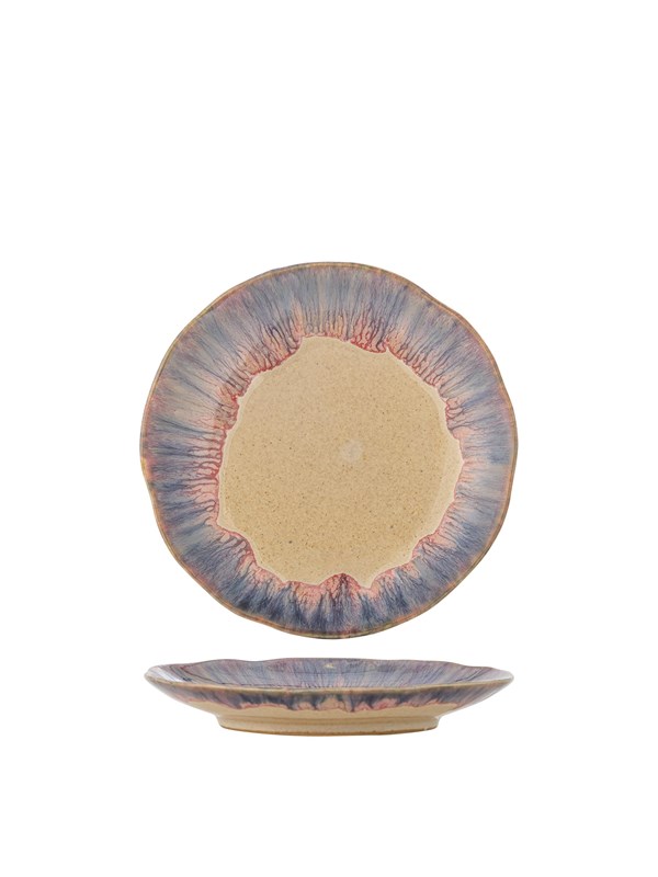 Bloomingville - Imogen Tallerken, Multifarvet, Stentøj, D16,5xH2,5 cm